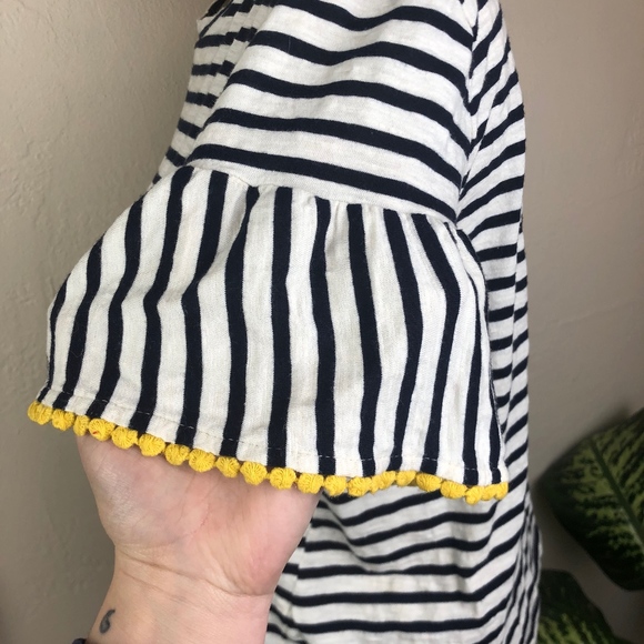 Anthro W5 Concepts Striped Embellished Hem Tee - Picture 5 of 8